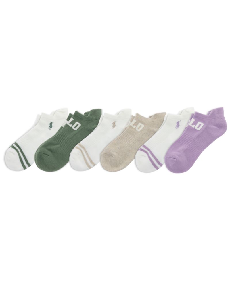 Women's Polo Low Cut Socks, 6-Pack