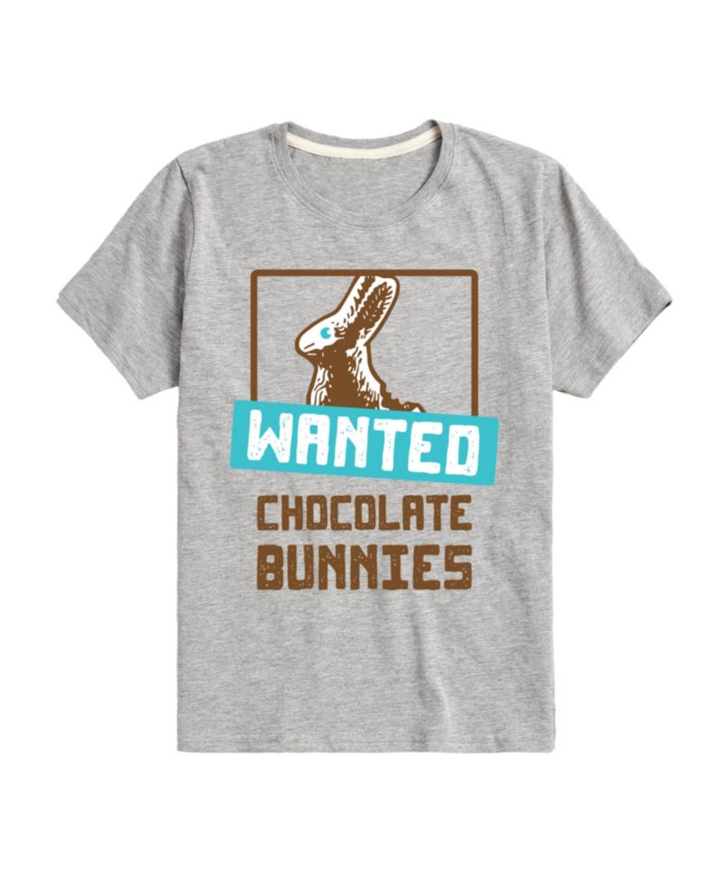 Big Boys Wanted Chocolate Bunnies Easter Graphic T-Shirt
