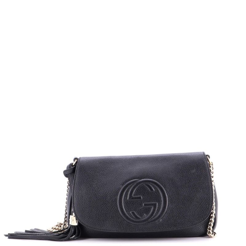 Medium Soho Chain Crossbody Bag Leather