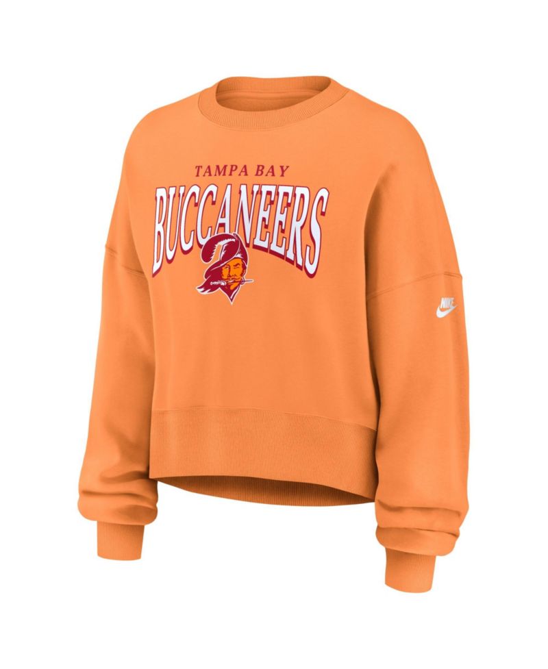 Women's Orange Tampa Bay Buccaneers Oversized Phoenix Fleece Sweatshirt