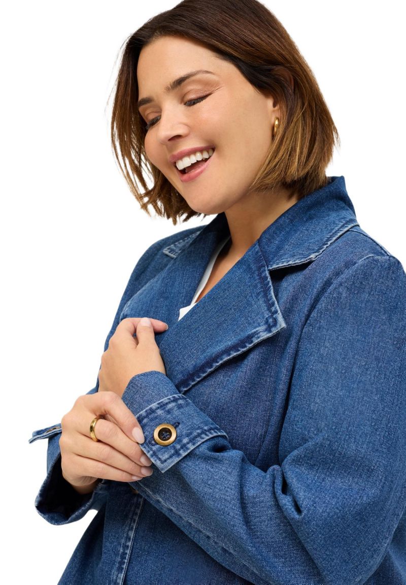 Women's Button Front A-Line Jacket