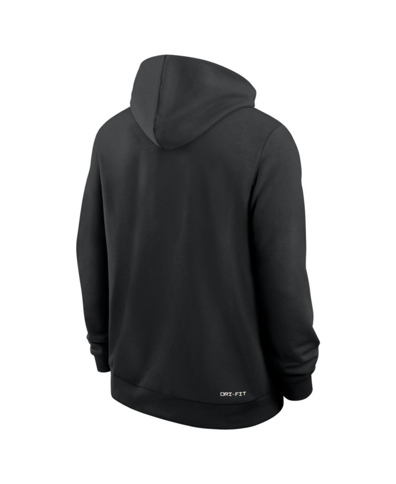 Men's Black Iowa Hawkeyes 2026 Sideline Standard Issue Dri-FIT Full-Zip Hoodie