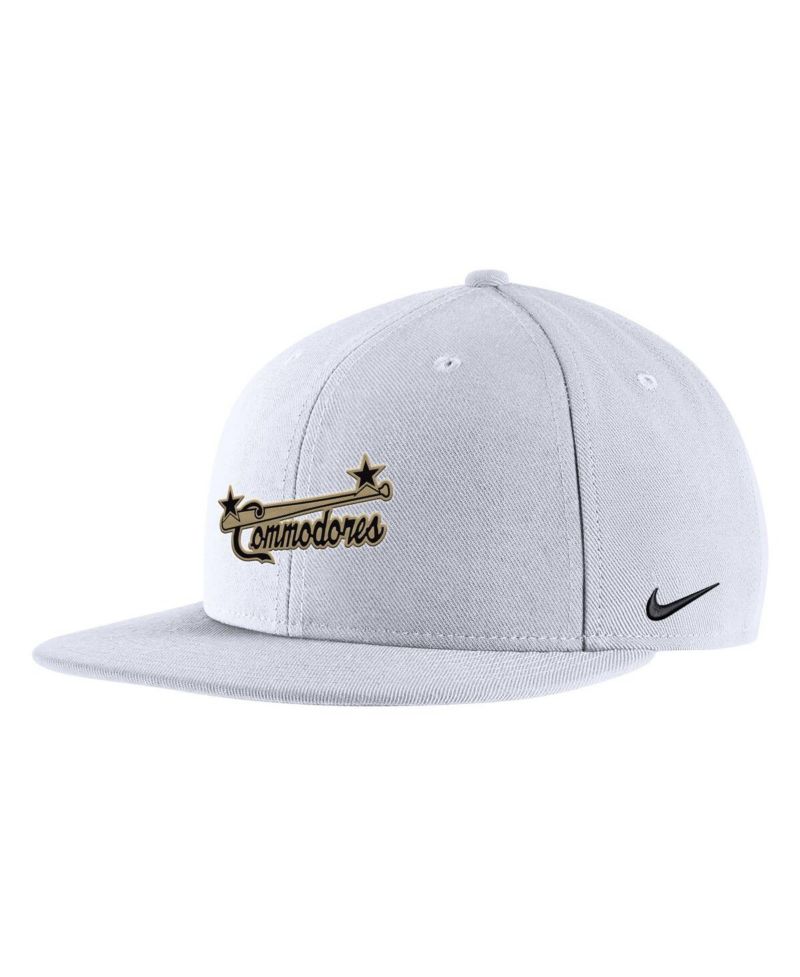 Men's White Vanderbilt Commodores Vault Pro Snapback Hat
