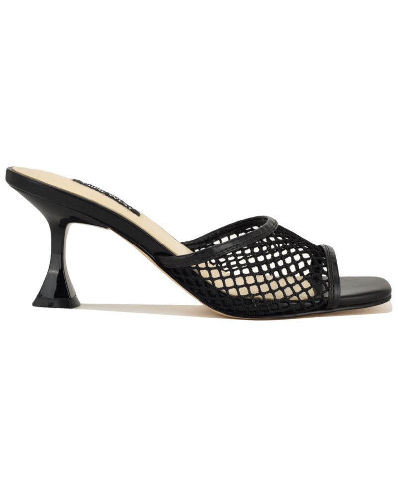 Women's Cabana Mesh Kitten Heel Dress Sandals