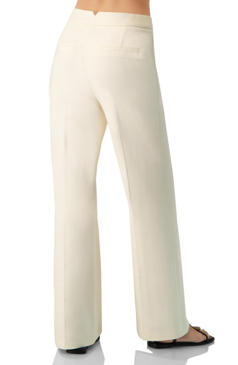 Women's Cotton Wide-Leg Straight Pants