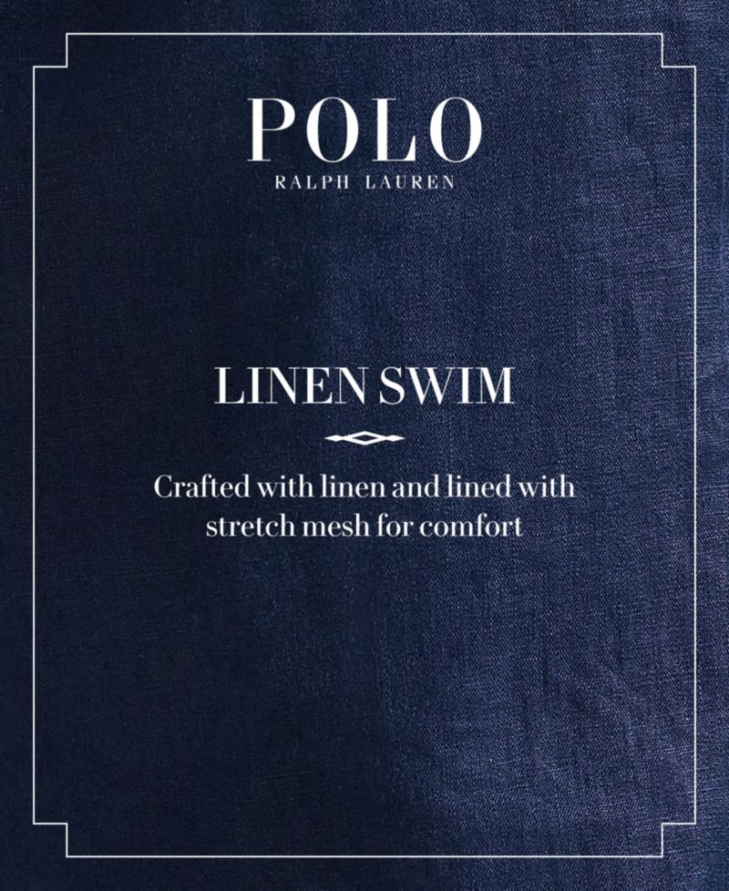 Men's Embroidered Swim Trunks