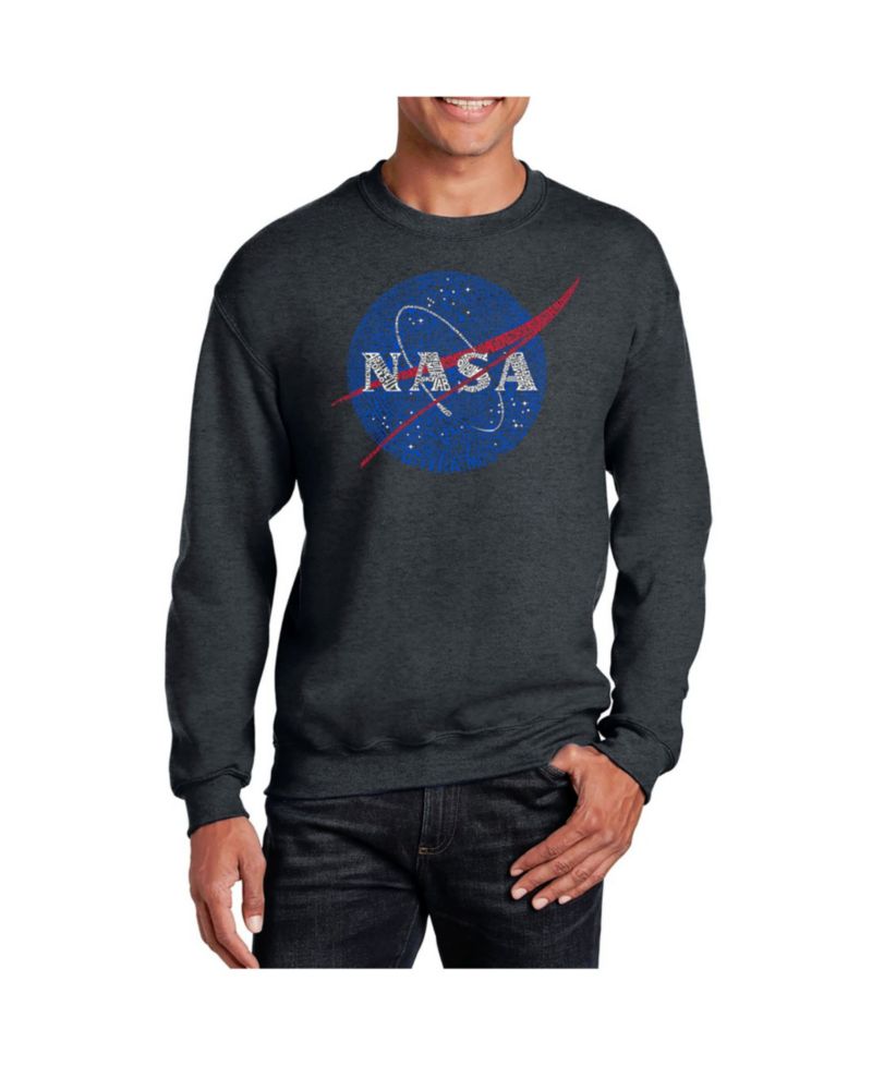 Men's Word Art NASA's Most Notable Missions Crewneck Sweatshirt