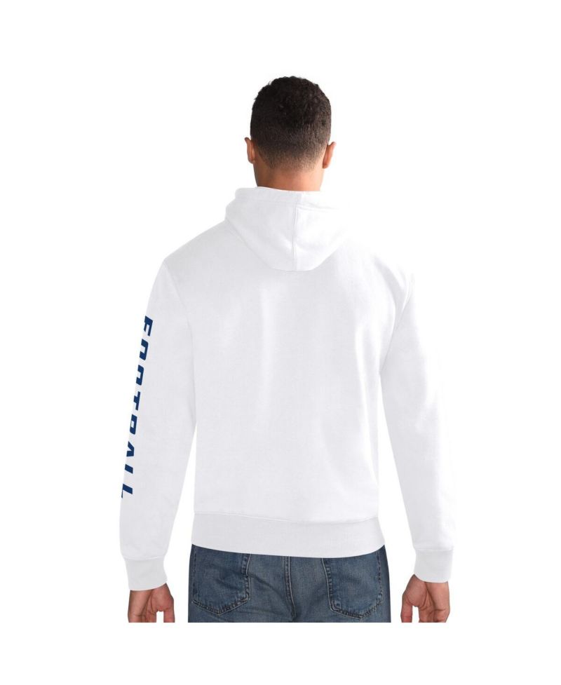 Men's White Buffalo Bills Pullover Hoodie
