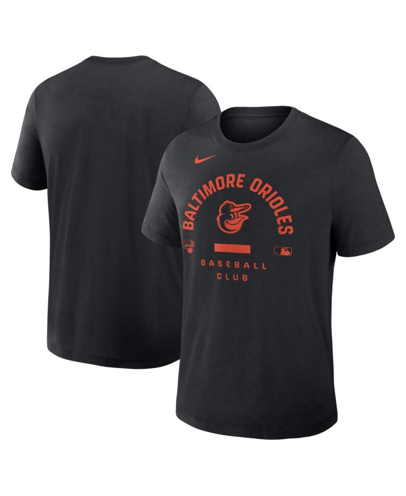Men's Black Baltimore Orioles Authentic Collection Early Work Tri-Blend Dri-FIT T-Shirt