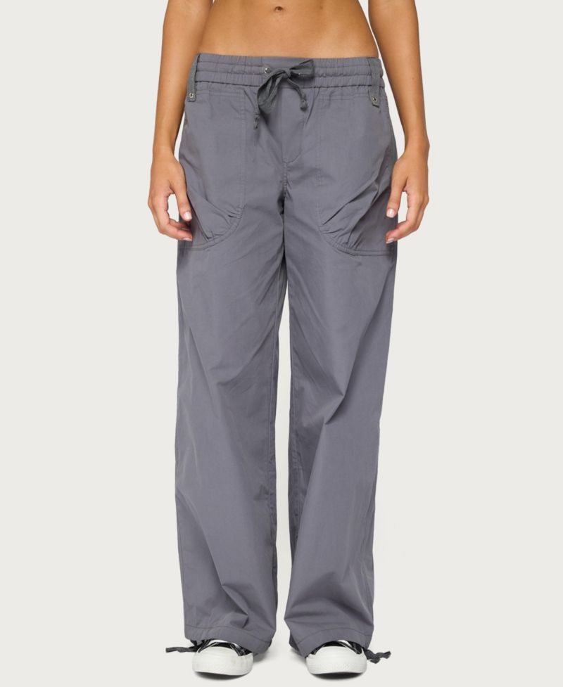 Women's Kathleen Cargo Wide-Leg Low-Rise Pants