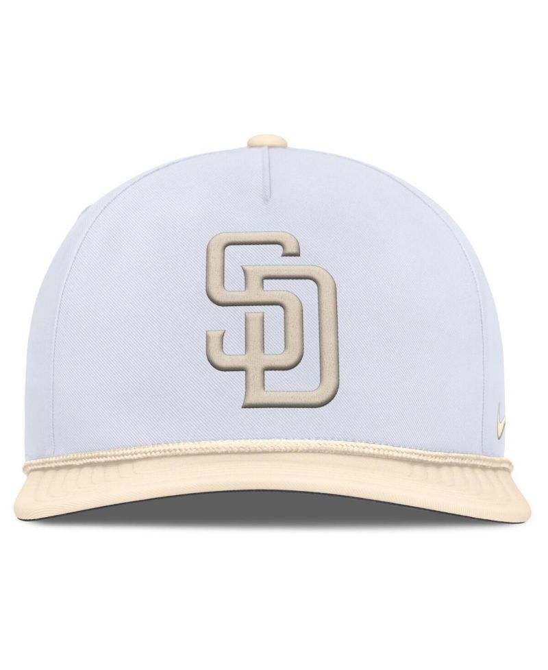 Men's White/Cream San Diego Padres Pro Performance Snapback Hat