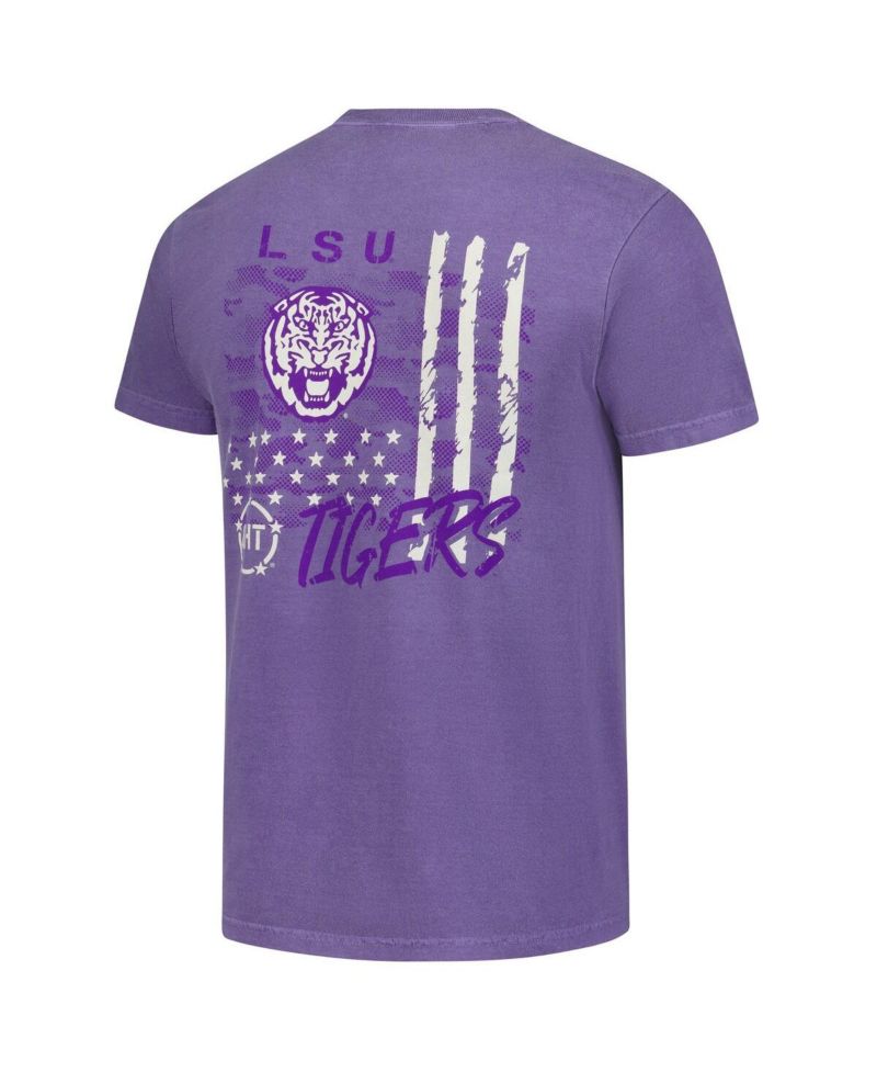 Men's Purple LSU Tigers Comfort Colors OHT Camo Overlay T-Shirt
