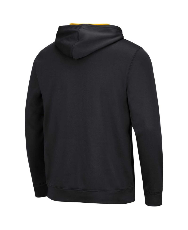 Men's Black Appalachian State Mountaineers Resistance Pullover Hoodie