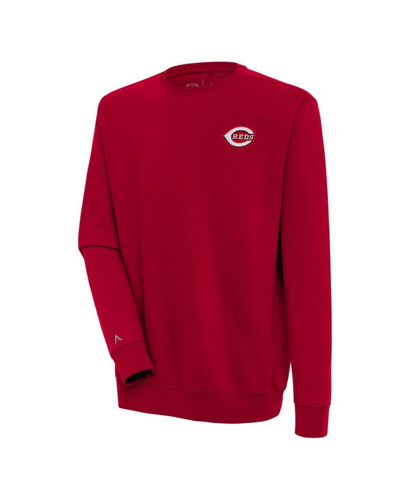 Men's Red Cincinnati Reds Victory Pullover Sweatshirt