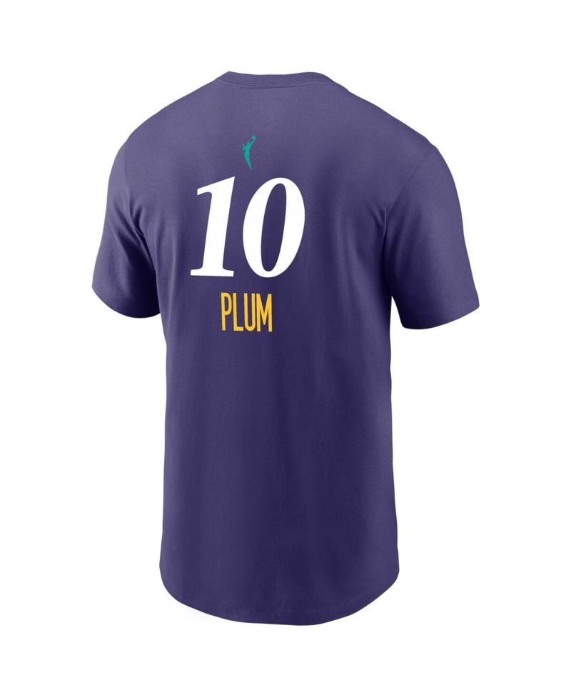 Men's Kelsey Plum Purple Los Angeles Sparks Explorer Edition Name & Number T-Shirt