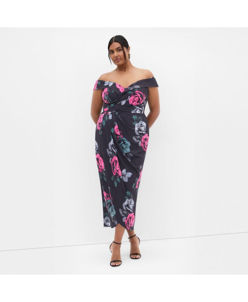 Women's Claire Print Off Shoulder Dress