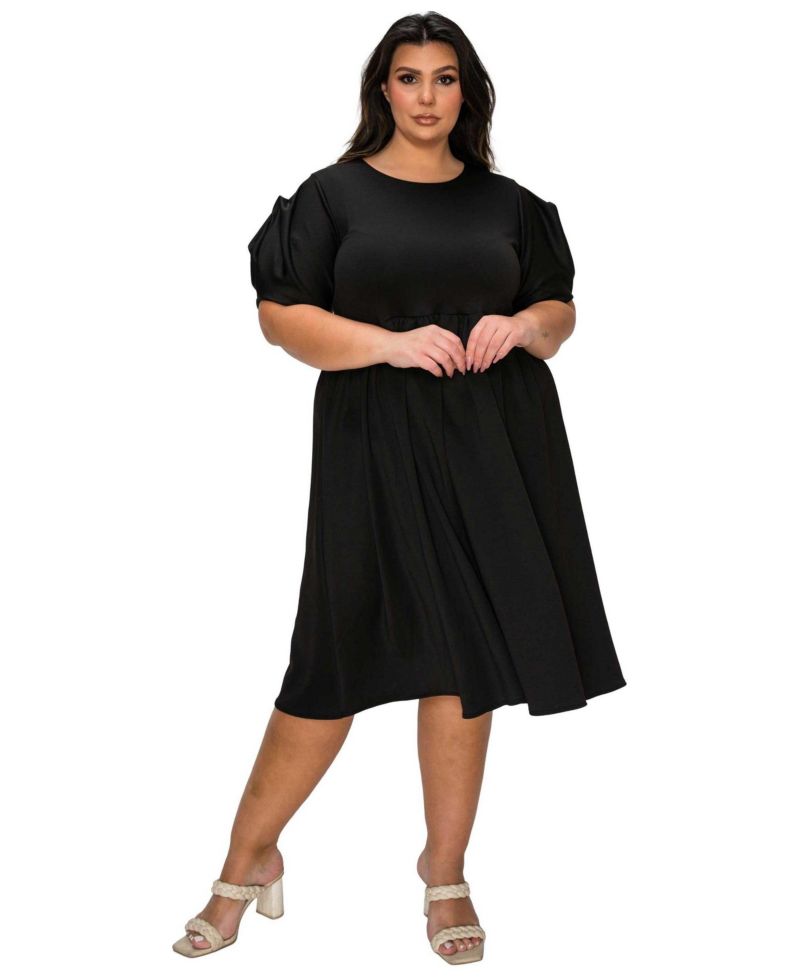 Women's Plus Size Rosie Florette Sleeve Midi Dress