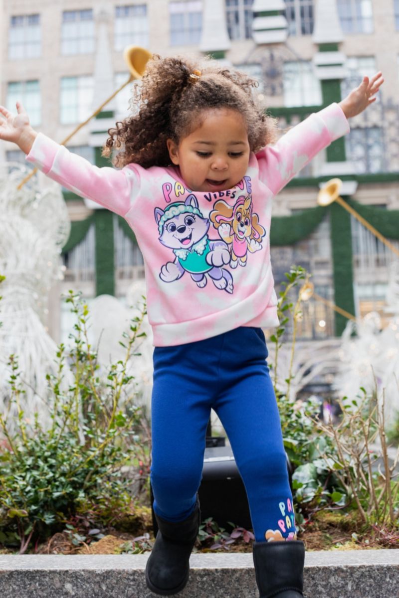 Little Girls 2-Piece Fleece Hoodie and Leggings Set