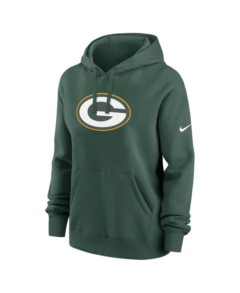Women's Green Green Bay Packers Club Fleece Pullover Hoodie