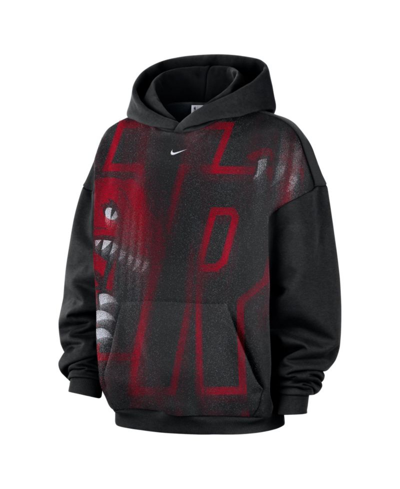 Men's Black Toronto Raptors 2026 Standard Issue Practice Icon Fleece Pullover Hoodie
