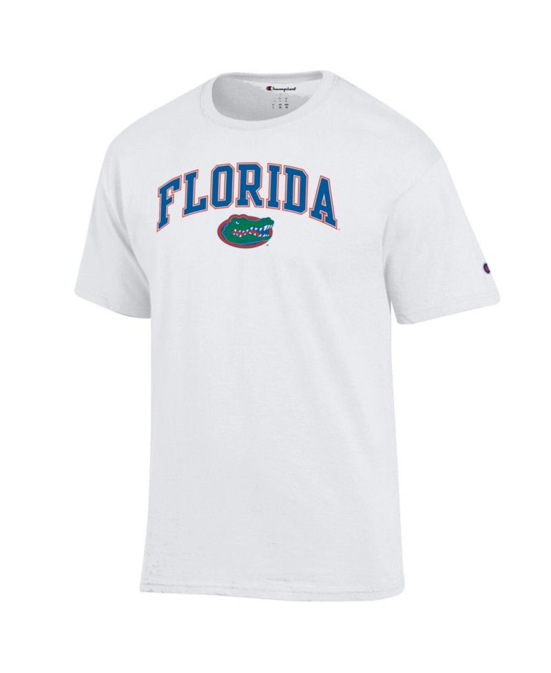 Men's White Florida Gators Arched Logo T-Shirt