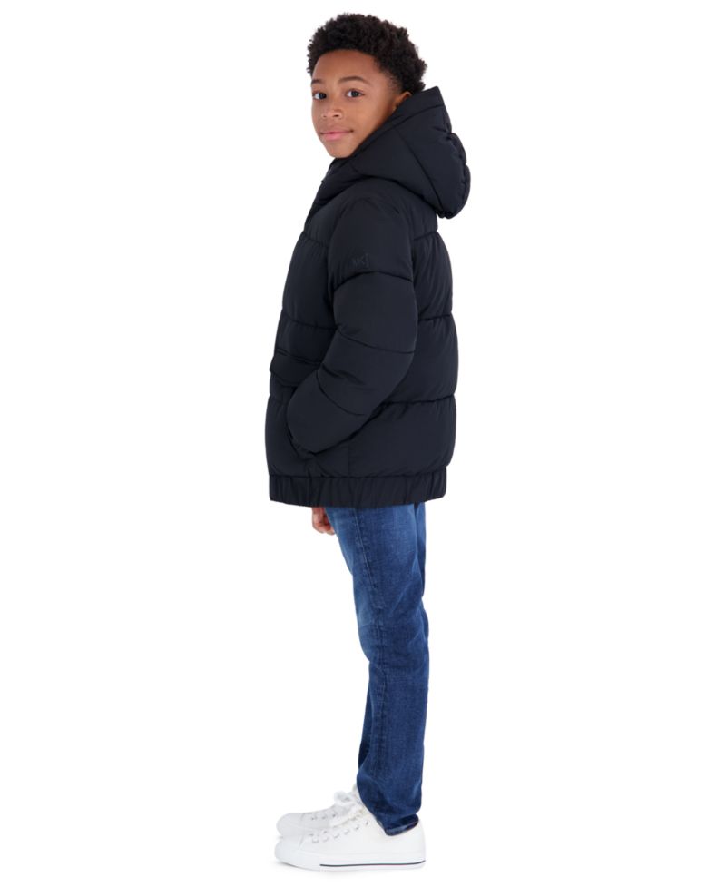 Boys' 8-20 Heavy Weight Ripstop Puffer Hooded Jacket