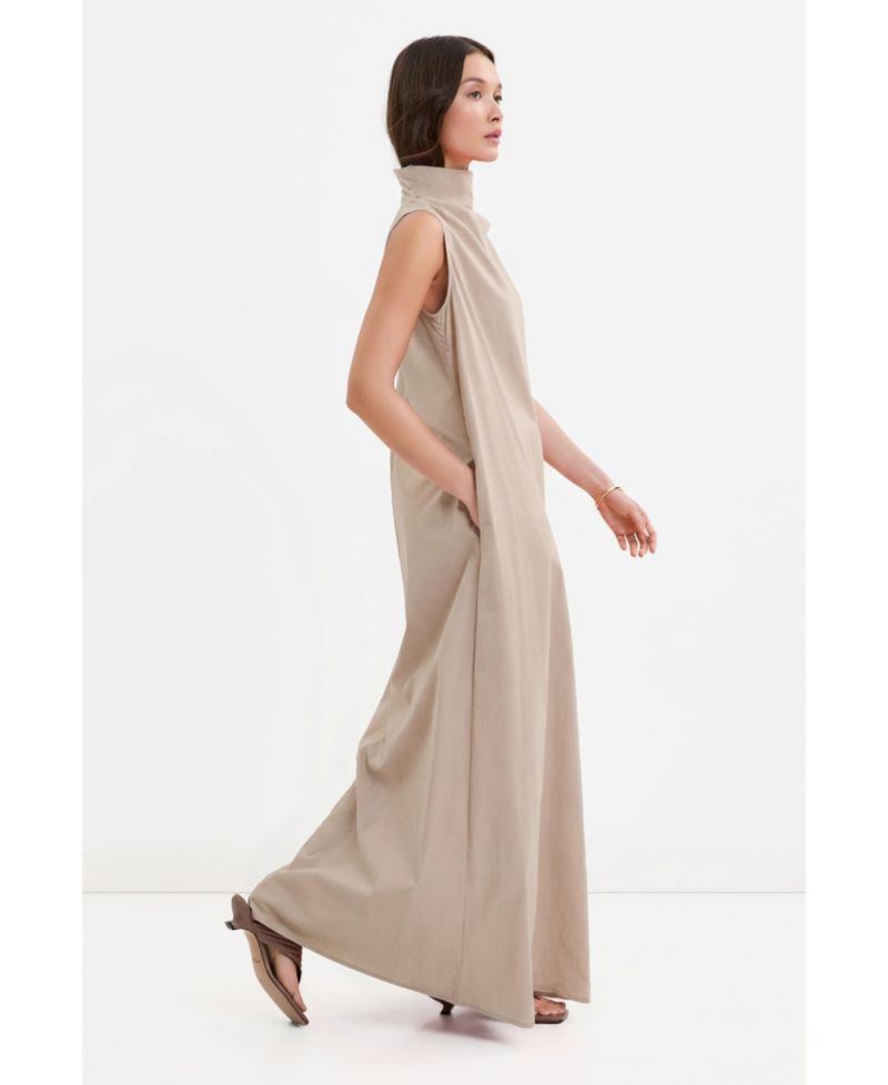 Women's Minna Sleeveless Mock-Neck Maxi Dress