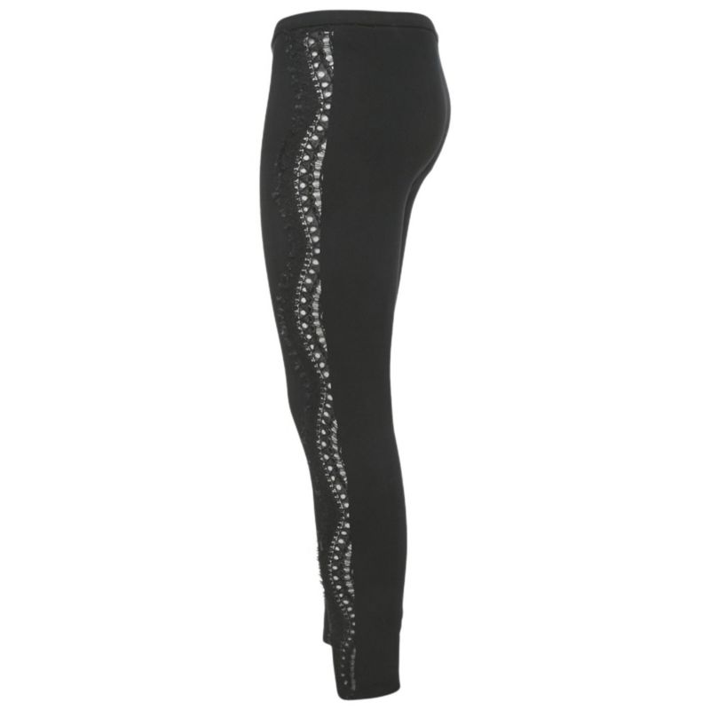 Women's Lace Trim Jersey Skinny Trousers