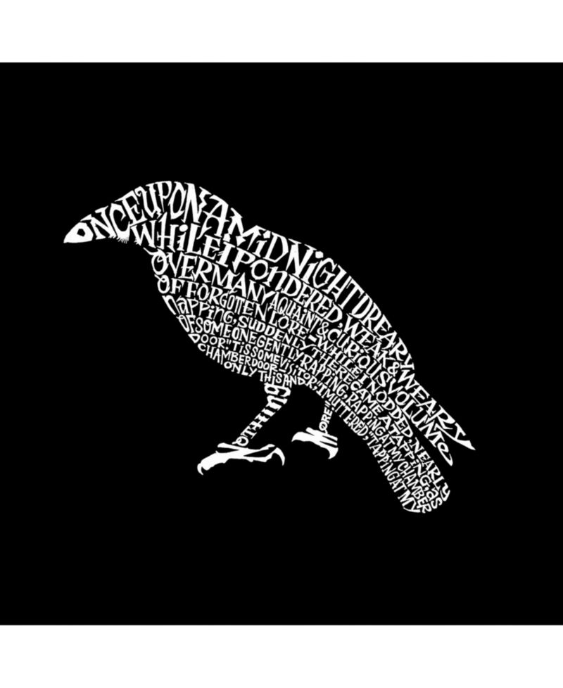 Men's Word Art Hooded Sweatshirt - The Raven