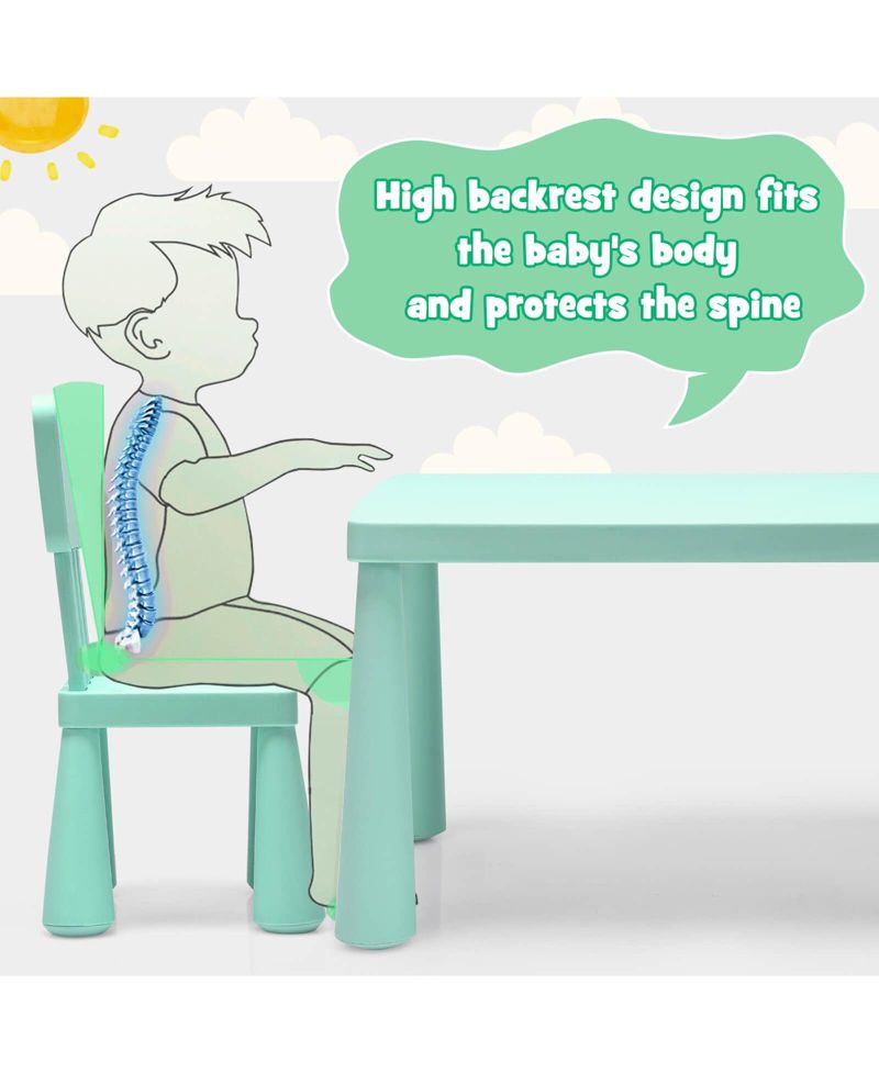 Kids Activity Table and 2-Chair Set, 3 Pieces