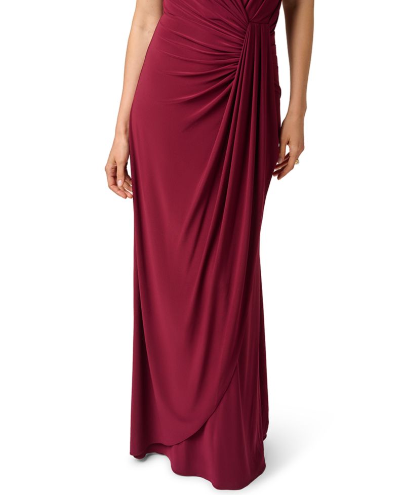 Women's One-Shoulder Matte-Jersey Ruched Gown