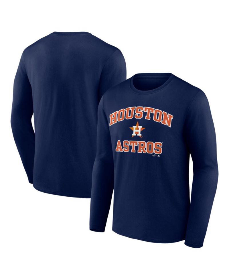 Men's Navy Houston Astros Heart & Soul Long Sleeve T-Shirt