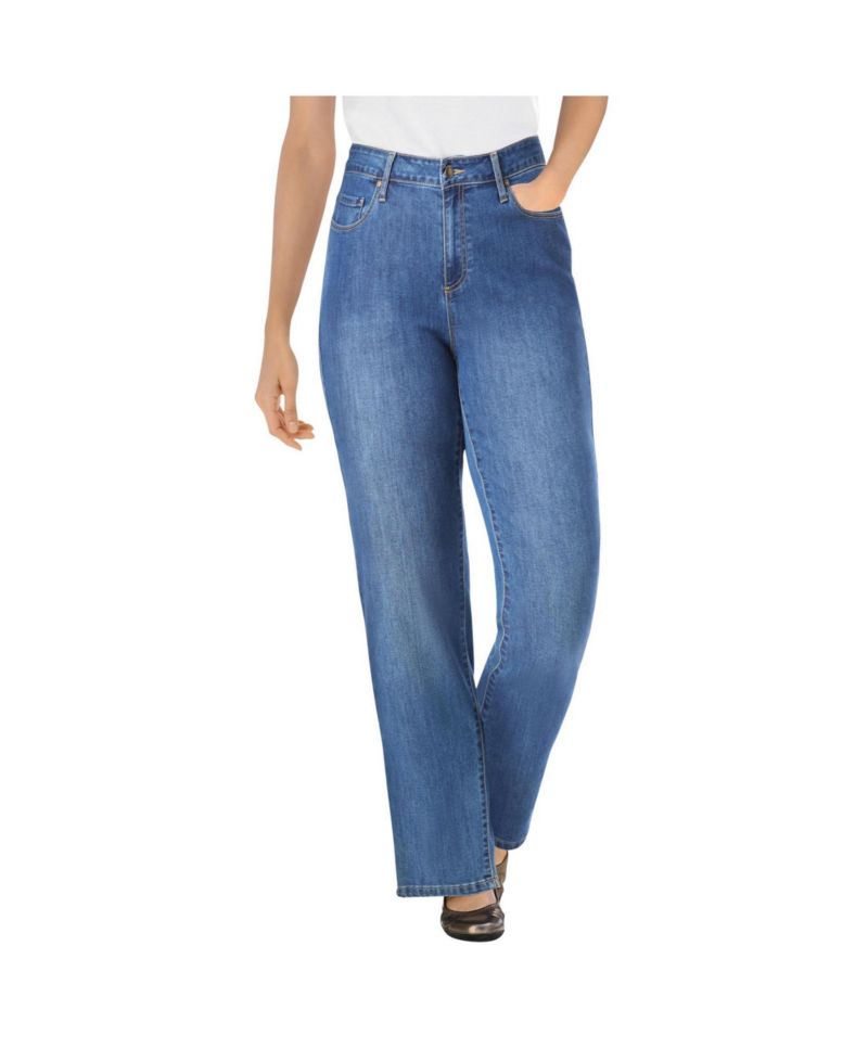Women's Within Perfect Relaxed All-Cotton Denim Five-Pocket Jeans