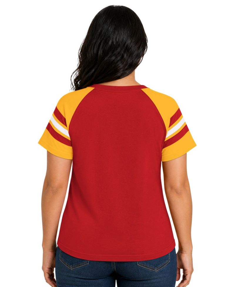 Plus Size Kansas City Chiefs Game On Raglan-Sleeve T-Shirt