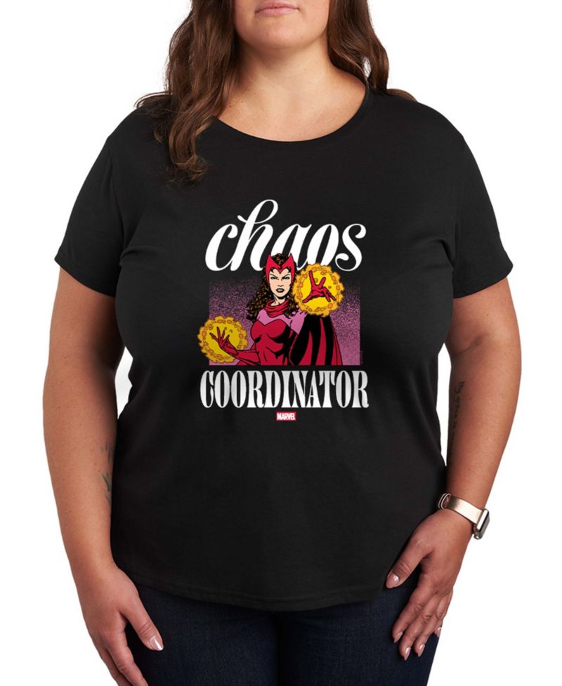 Plus Size Scarlet Witch Chaos Coordinator Short-Sleeve Graphic T-Shirt