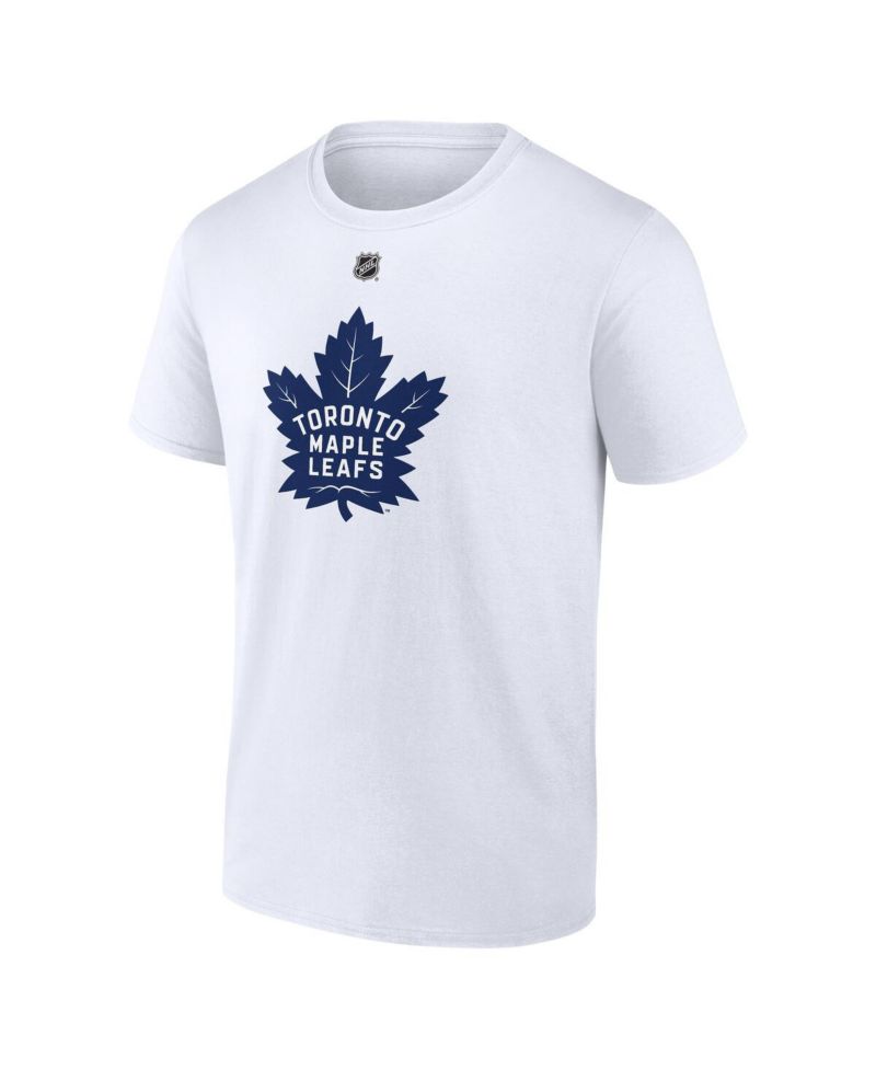 Men's Auston Matthews White Toronto Maple Leaf's Authentic Stack Name & Number T-Shirt