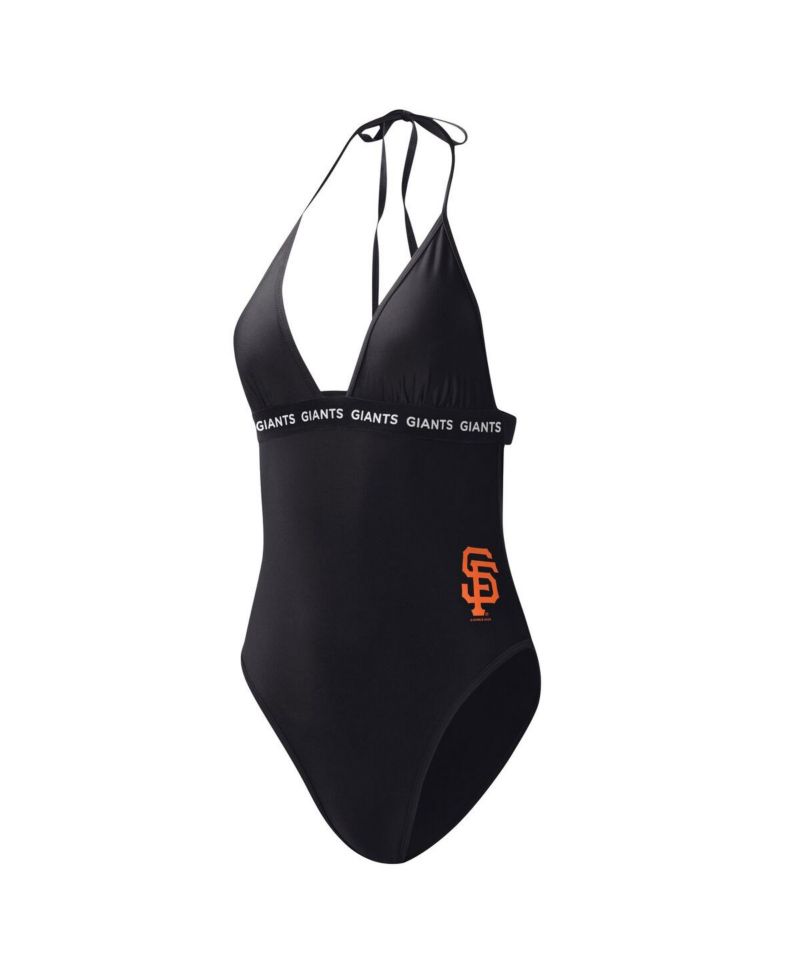 Women's Black San Francisco Giants Full Count One-Piece Swimsuit