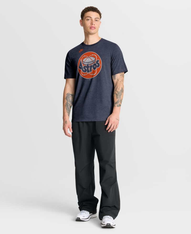Men's Houston Astros Cooperstown Logo Tri-Blend T-Shirt