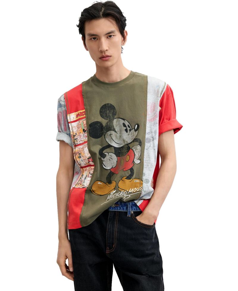 Men's Mickey collage T-shirt