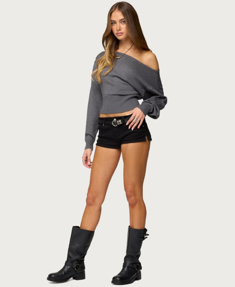 Women's Doro Studded Off Shoulder Sweater