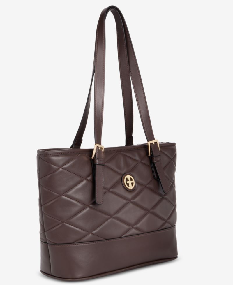 Large Quilted Tulip Tote