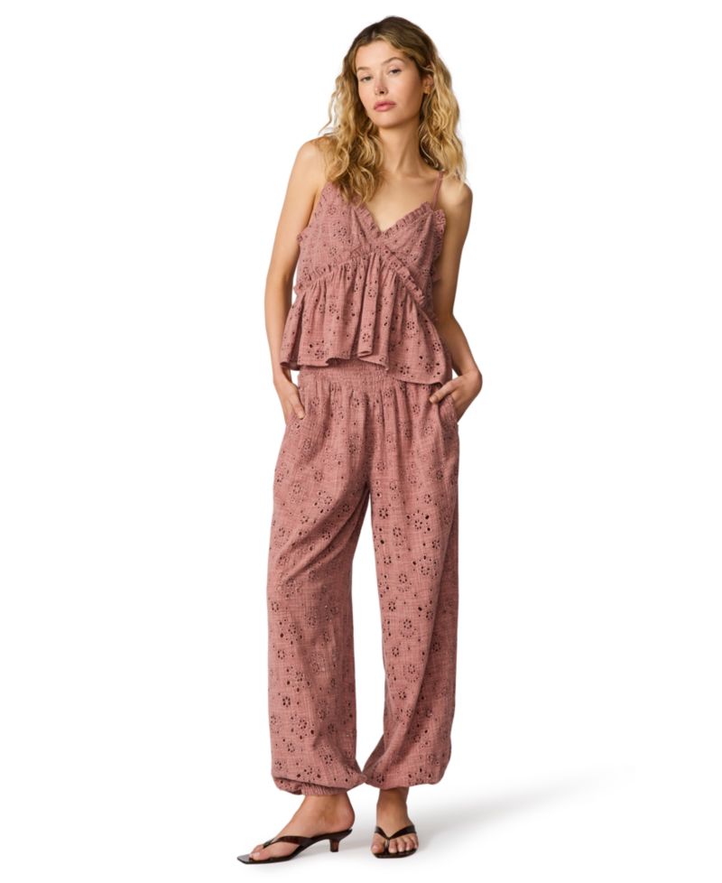 Women's Tillie Eyelet Pull-On Balloon Pants