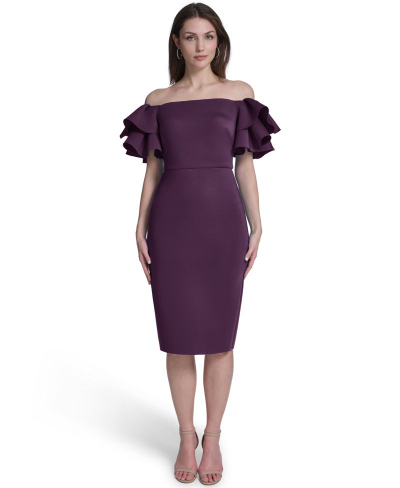 Women's Off-The-Shoulder Sheath Dress
