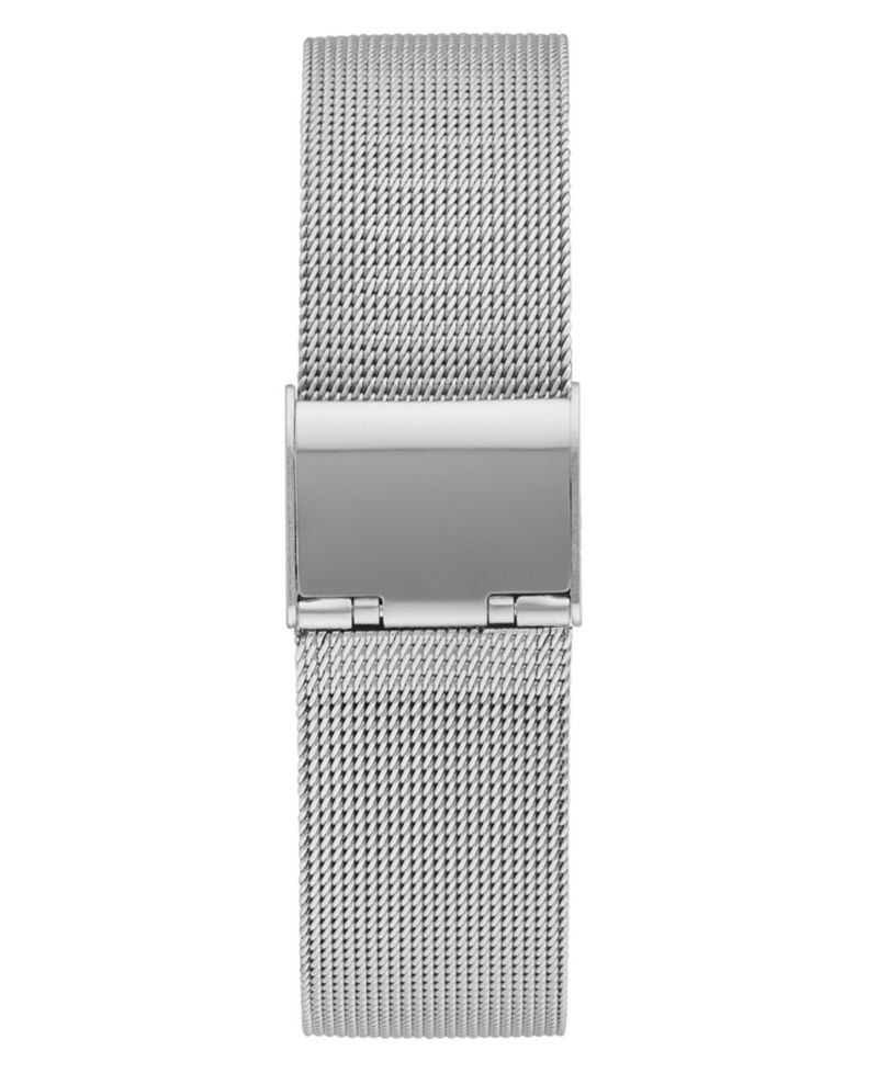 Women's Quartz Rectangle Silver Stainless Steel Watch 23mm