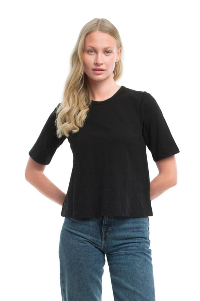 Women's Baby Fit Elbow Sleeve Tee