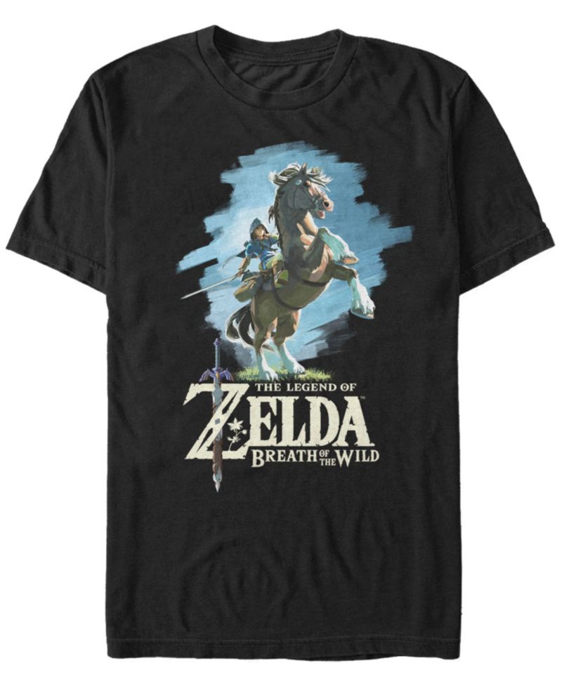 Nintendo Men's Legend of Zelda Link Breath of The Wild Short Sleeve T-Shirt