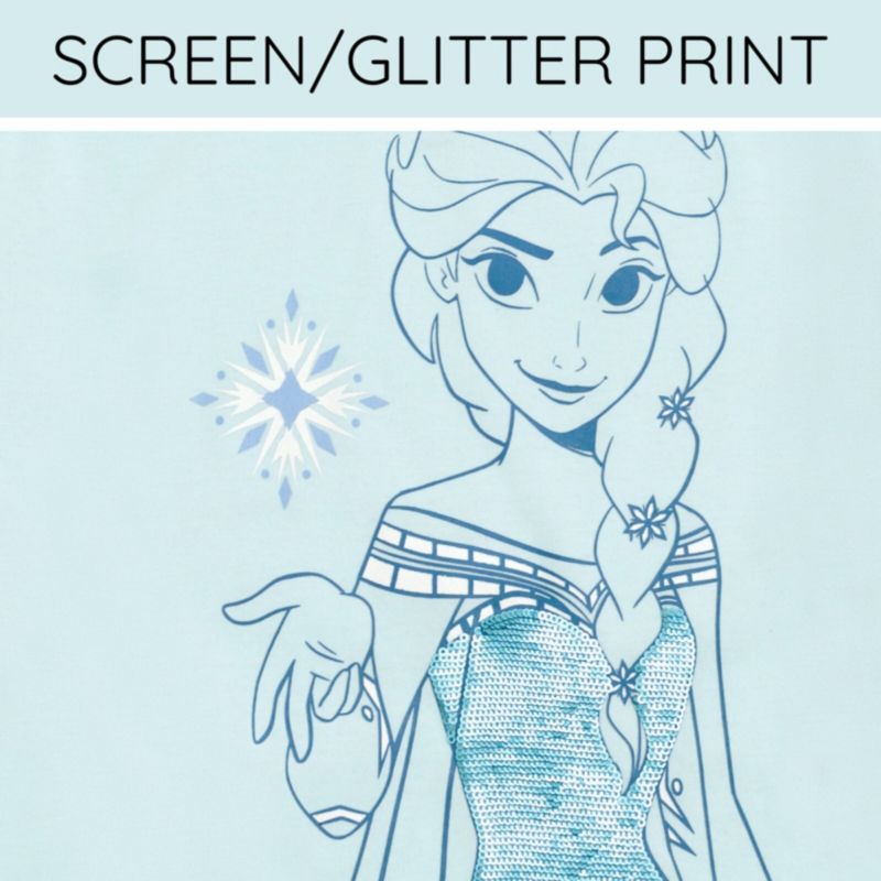 Girls Disney Queen Elsa T-Shirt and Skirt Outfit Set
