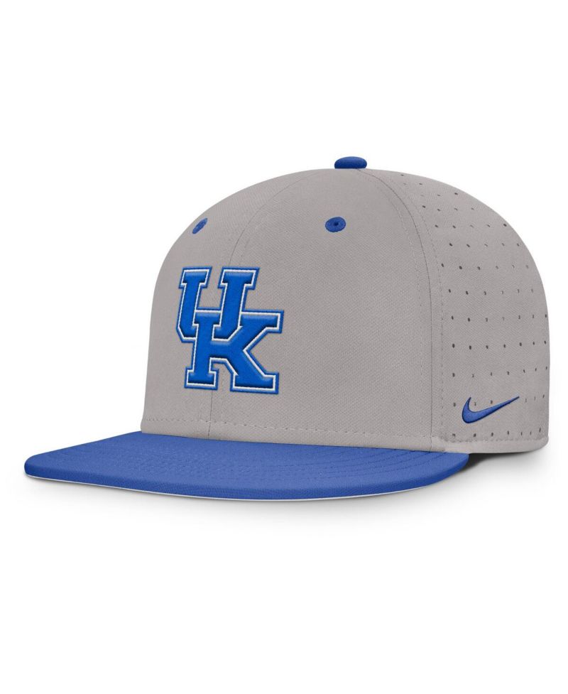 Men's Gray Kentucky Wildcats On-Field Dugout True Performance Fitted Hat