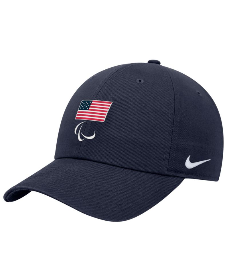 Big Boys and Girls Navy U.S. Paralympics Crest Logo Club Adjustable Hat