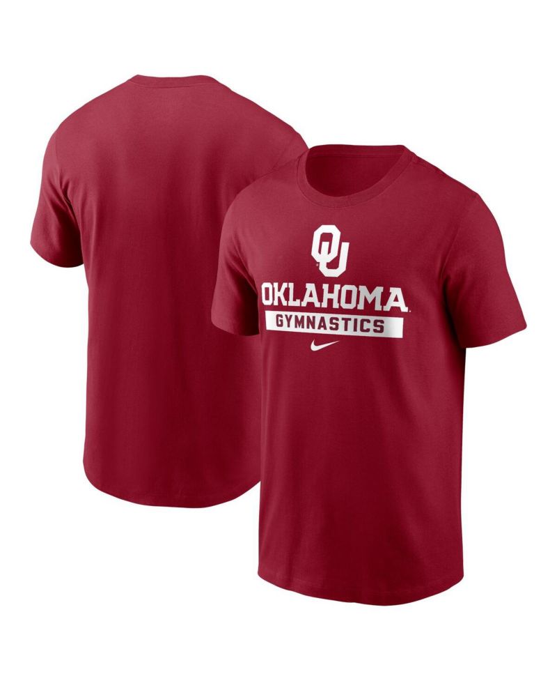 Men's Crimson Oklahoma Sooners Gymnastics T-Shirt